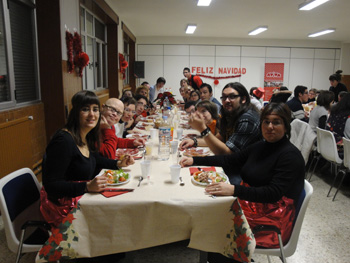 Foto de la mesa del grupo verde.